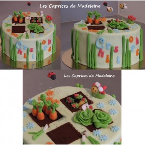 gâteau jardin potager