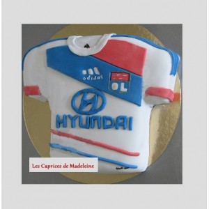 gâteau foot OL olympique lyonnais