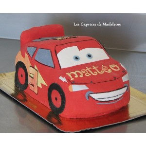 gâteau Cars Flash Mc Queen en 3D