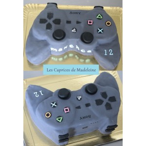 gâteau manette PS3 jeux vidéo