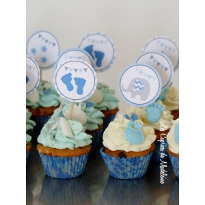 Cupcakes baby shower (ici mini)