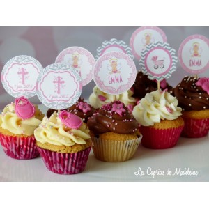 Cupcakes baptême (ici mini)