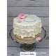 Gâteau fiançailles frou-frou et rose