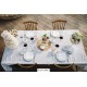 Wedding cake chic blanc et or