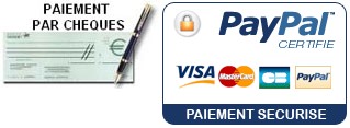 logo paiment chèque ou paypal